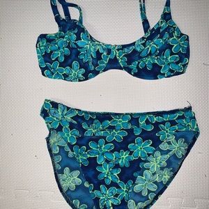 Christina Blue Floral Bikini